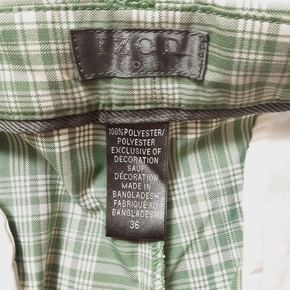 Izod Plaid Golf Shorts Mens 36W